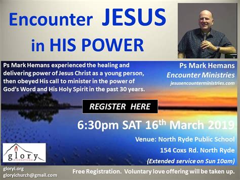 mark hemans encounter ministries schedule.